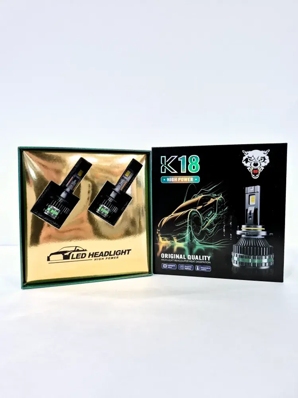 H7 (LED) / Светодиодные (H7) лампы, K18 High Power, 300 Вт - 12-24 вольт (2 шт. / комплект) НЕ