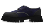 GUCCI GG Lace Up Shoes "Navy" Women"s