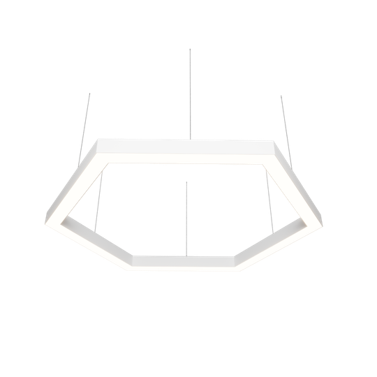 Светильник LED шестиугольный Hexa 114W D1080мм 5000К белый подвесной IP40