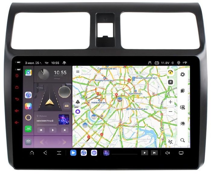 Магнитола для Suzuki Swift 2004-2010 - Kuberg OL-1622 QLed, Android 13, Быстрейшая, CarPlay, SIM-слот