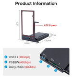 Внешний корпус для видеокарты Wikingoo L730 Kit 2 + два кабеля Thunderbolt 4. + доп. питание Type-C