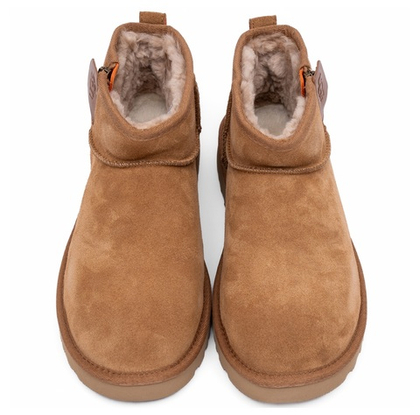 UGG Mens Classic Ultra Mini Zip Boot Chestnut