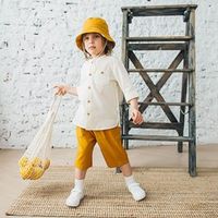 Рубашка хлопковая с коротким рукавом "Тофу"