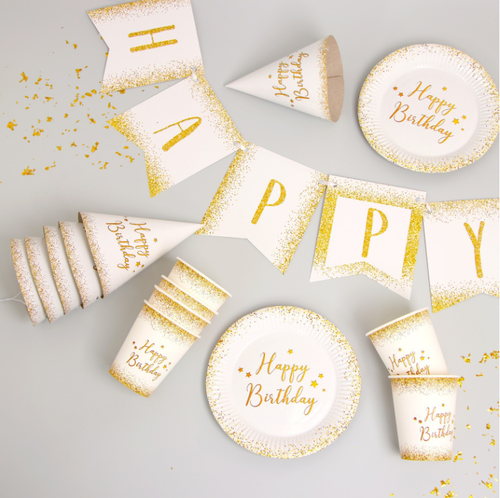 Набор праздничной посуды "Happy Birthday"