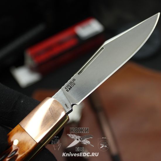 Нож KERSHAW Culpepper 4383BJB с клинком из стали D2, рукоять Кость / Латунь