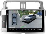 Магнитола для Toyota Land Cruiser Prado 150 2014-2017 - Teyes CC3-2K-360 на Android 10, Быстрая, 2K QLED, CarPlay, 4G SIM-слот, 4 камеры в комплекте
