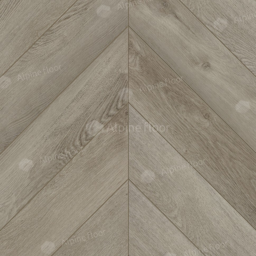 Каменно-полимерная напольная плитка Alpine Floor Шеврон (Chevron) Дуб Фантазия ЭКО 18-1