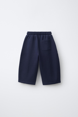 ZARA ОДНОТОННЫЕ БРЮКИ-БАНАНЫ, МОРСКОЙ СИНИЙ