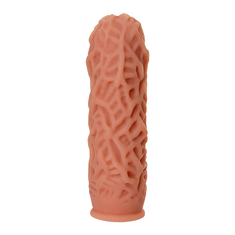 Насадка на фаллос 12,7см с рельефными складочками Kokos Extreme Sleeve 012 S Size