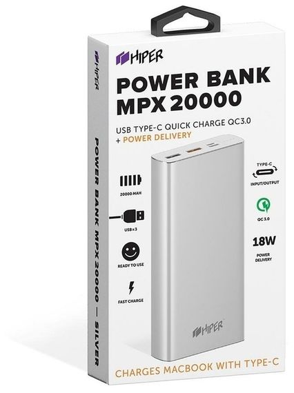 Power Bank Hiper 20000 mAh MPX20000 Black