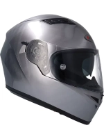Шлем SHIRO SH600 SCRATCHED CHROME 2XL
