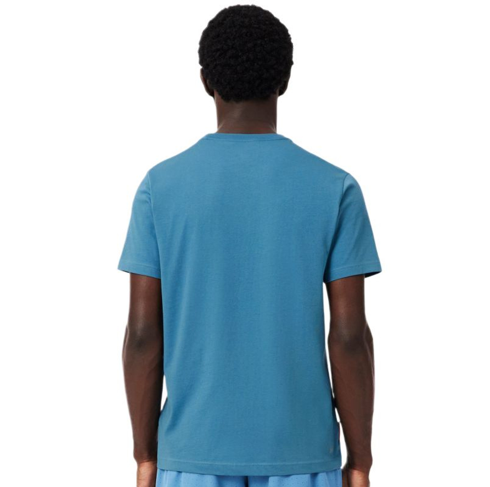 Теннисная футболка Lacoste Roland-Garros Edition - sky blue