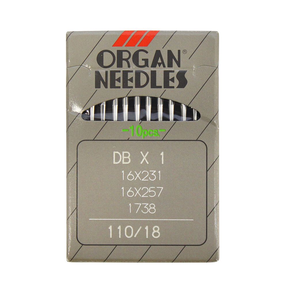 Иглы для промышленных швейных машин DBx1, №110, 10 шт, Organ