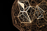 Pendant design lamp  Etch Web by Tom Dixon (Bronze)