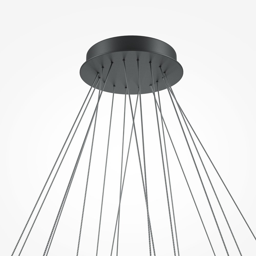 Подвесная светодиодная люстра Maytoni Line MOD016PL-L96BK