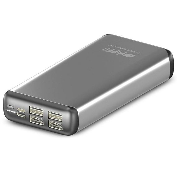 Power Bank Hiper 20000 mAh 4 USB MS20000 Silver