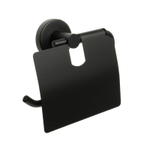 Бумагодержатель с крышкой FIXSEN "COMFORT BLACK" черный FX-86010