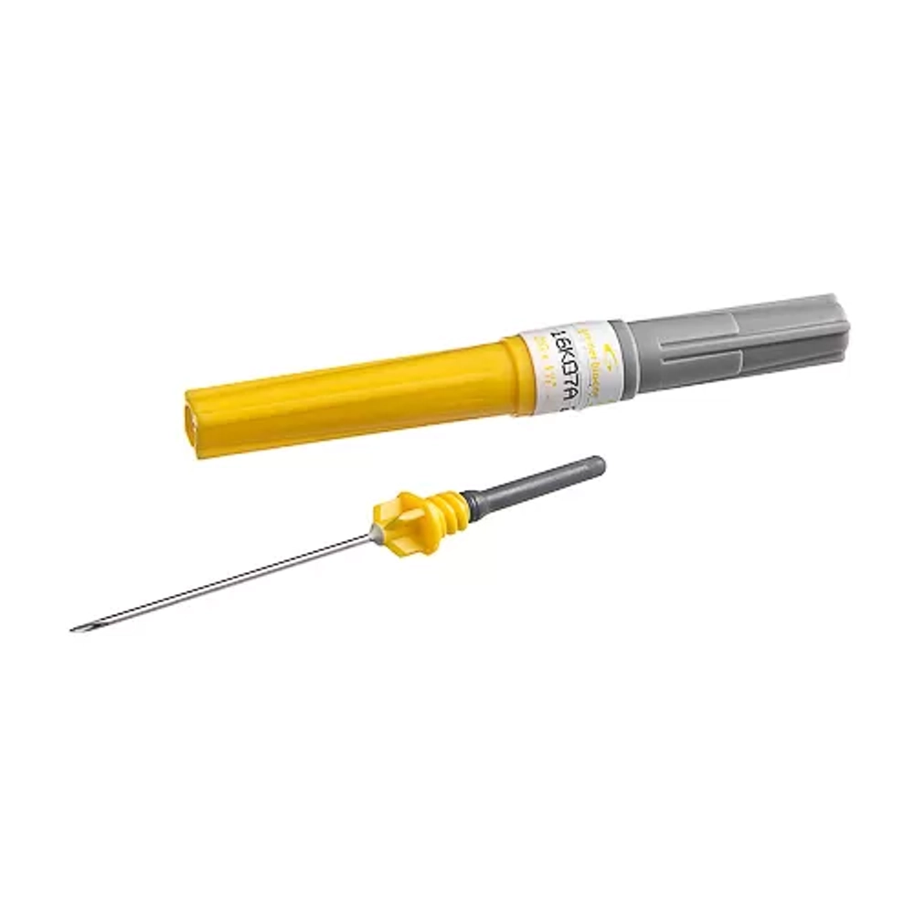 Игла Vacuette 0,9х38 мм 20G двусторонняя к вакуумной системе 450077 желтая 100 шт