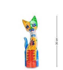 Decor and Gift 99-275 Фигурка «Кошка» н-р из трех 30,25,20 см (албезия, о.Бали)