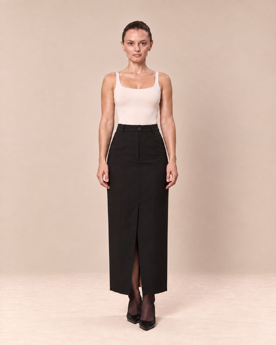 Юбка-карандаш с вырезом