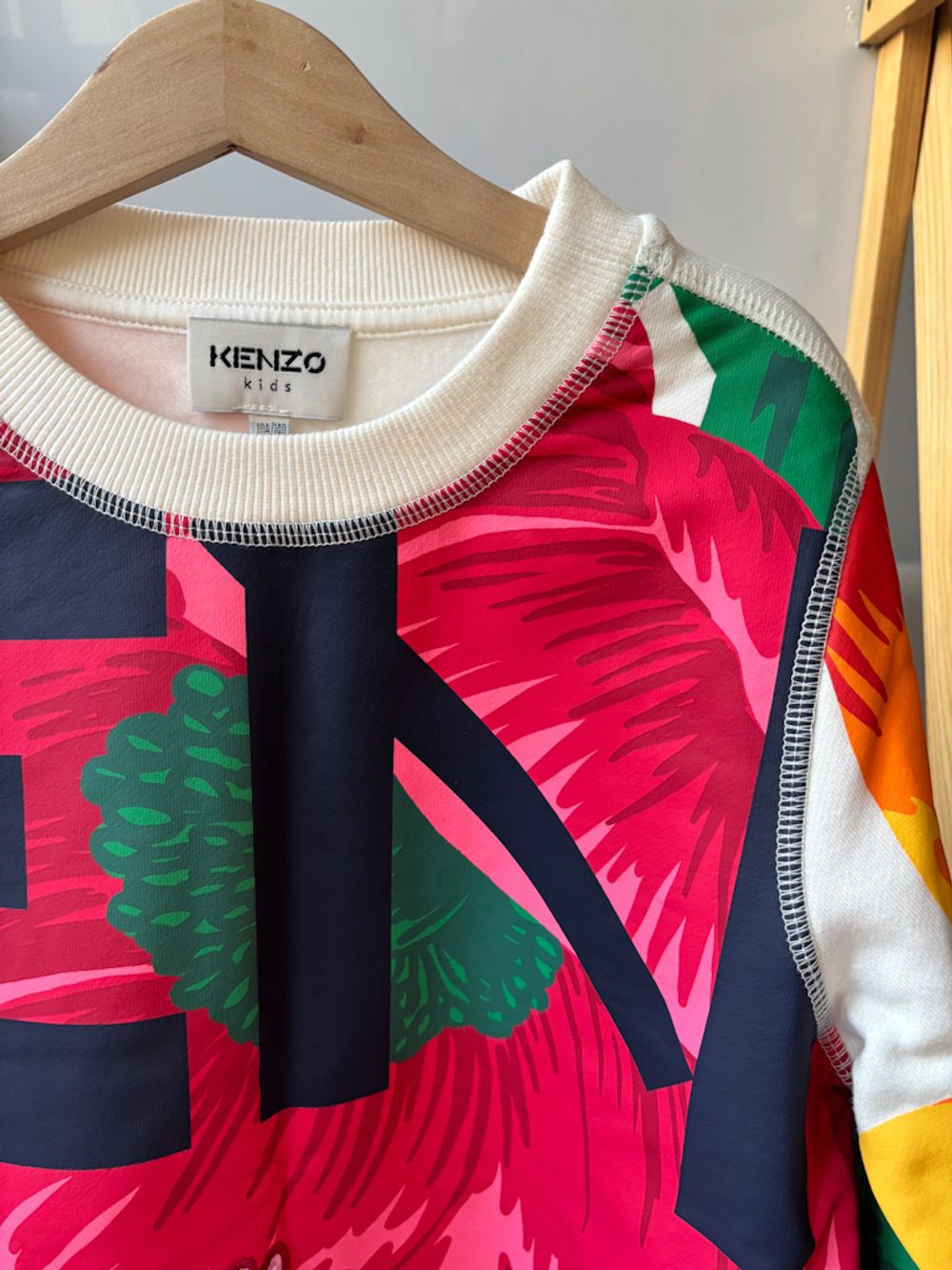 Новый хлопковый свитшот Kenzo, 140