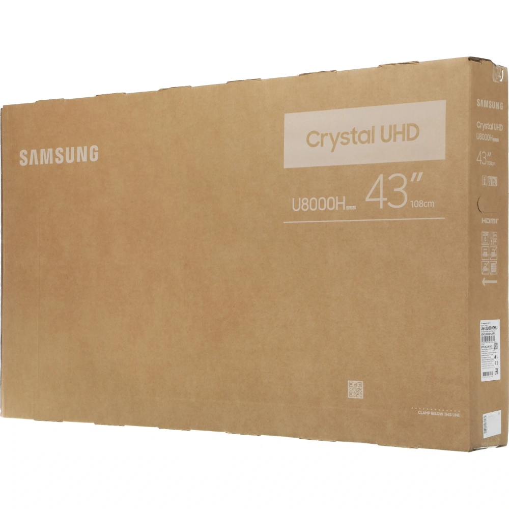 Телевизор Samsung UE43U8000HUXPY 43" LED 4K Ultra HD черный/серый