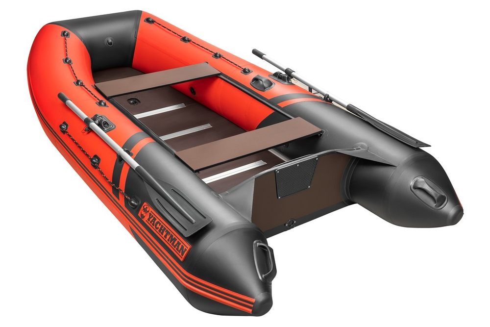 YACHTMAN-300 СК красный-черный + PARSUN T 5.8 BMS (комплект лодка + мотор)