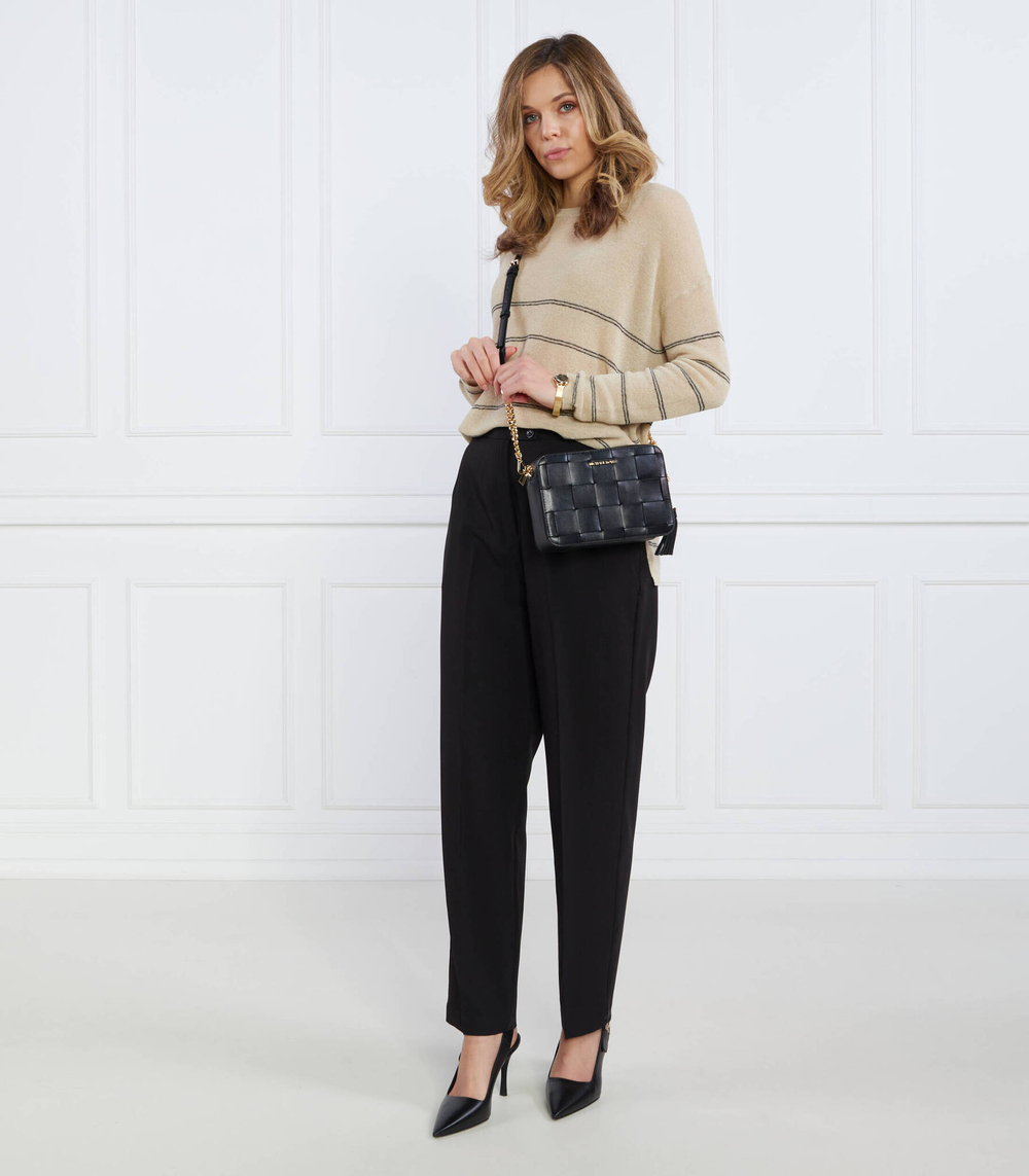 Кожаная сумка через плечо Jet Set Michael Kors - черный(32S3GJ6M2L)