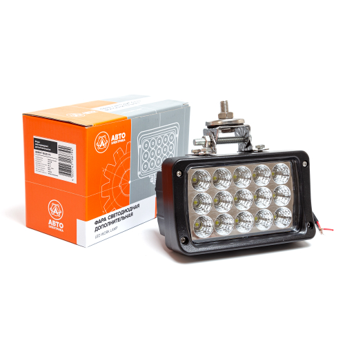AE45RT-15LED-PC Фара светодиодная дополнительная, прямоугольная 158*76*94, рассеянный свет, 15 диодов, крепление по центру, 45 Вт, 10-30 В