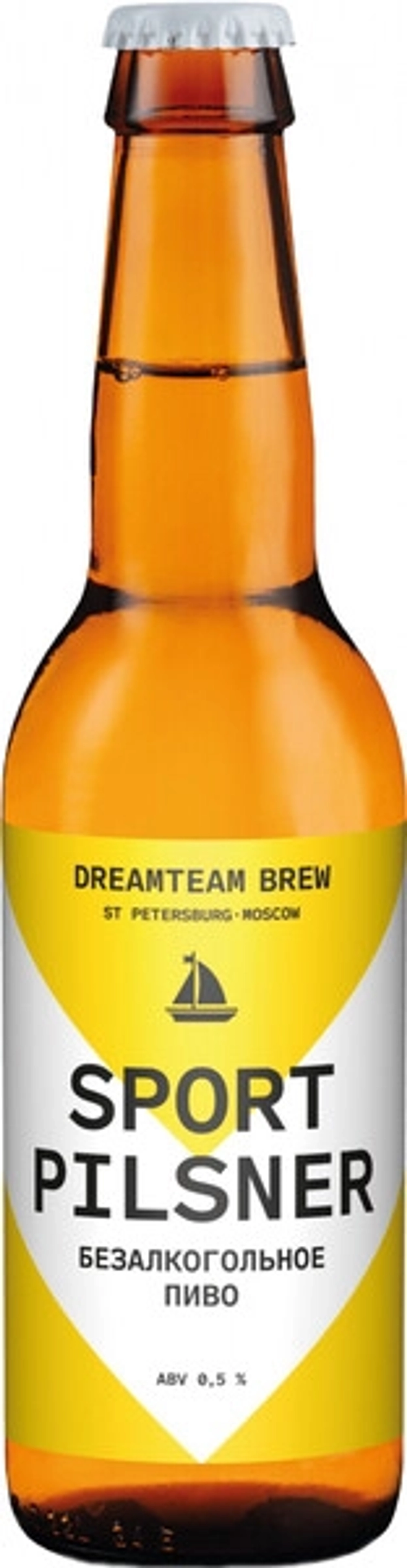 Пиво Дримтим Спорт Пилснер Безалкогольное / Dreamteam Sport Pilsner 0.33 - стекло