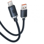 Usb Кабель-зарядка TYPE-C Baseus Crystal Shine 100W 2м CAJY000501 чёрный