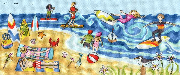 Набор для вышивания нитками Bothy Threads Seaside Fun