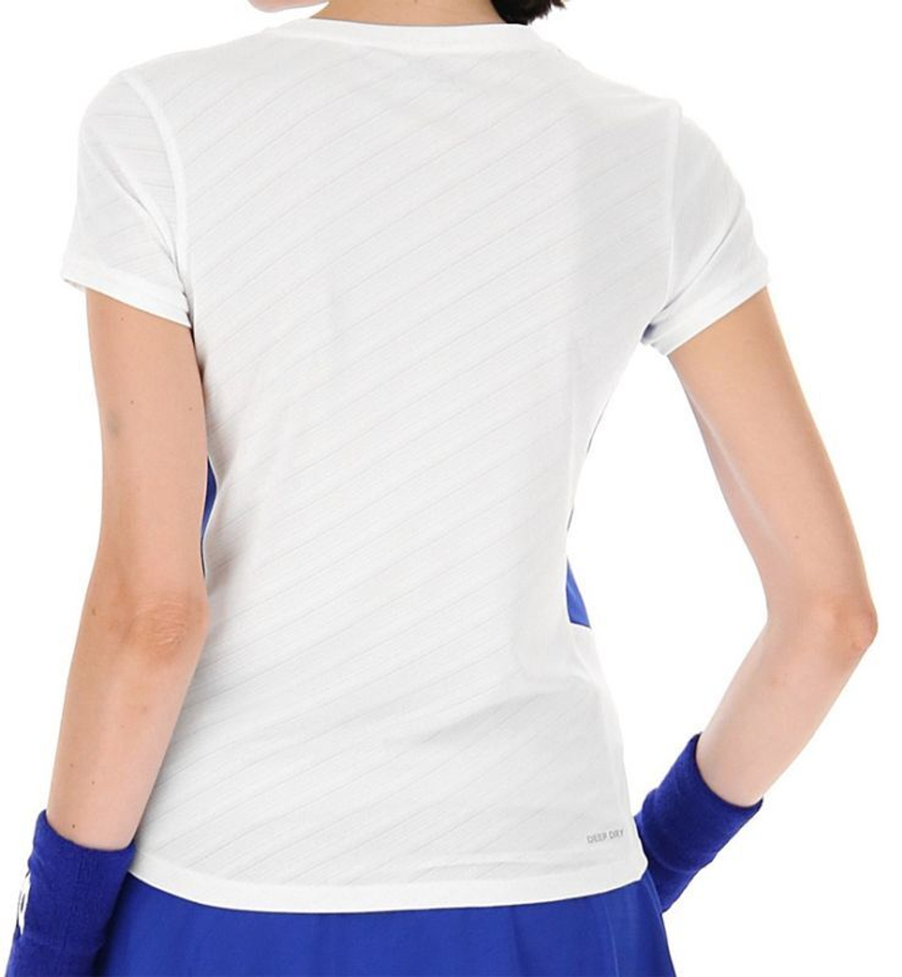 Женская теннисная футболка Lotto Tech W и D2 T-Shirt - белый