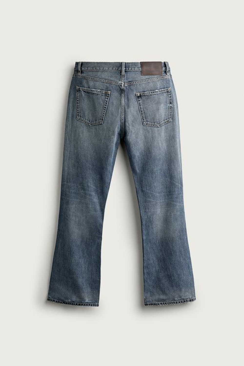 ZARA ДЖИНСЫ FLARE FIT С РАЗРЕЗАМИ, ВЫЦВЕТШИЙ СИНИЙ