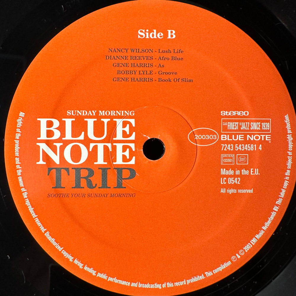 Blue Note Trip - Sunday Morning 2LP (Европа 2003г.)