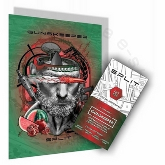 Кальянная смесь на основе чайного листа «SPLIT», вкус "Gunskeeper", 50г (М)