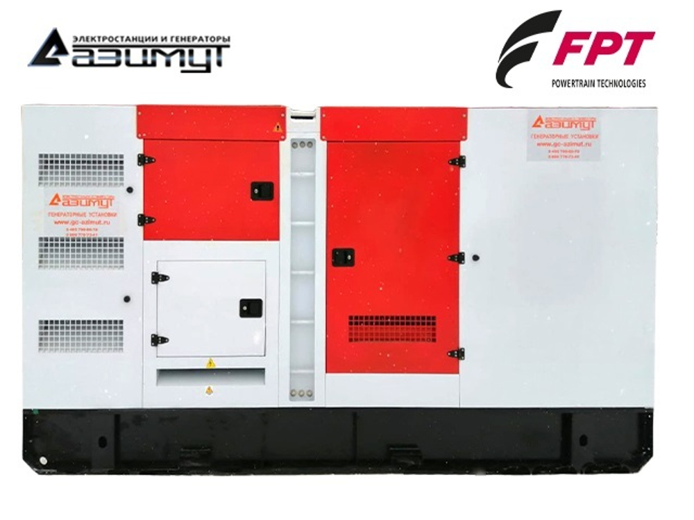 Дизельный генератор Азимут АД-350С-Т400-2РКМ20 FTP-Iveco в кожухе с автозапуском