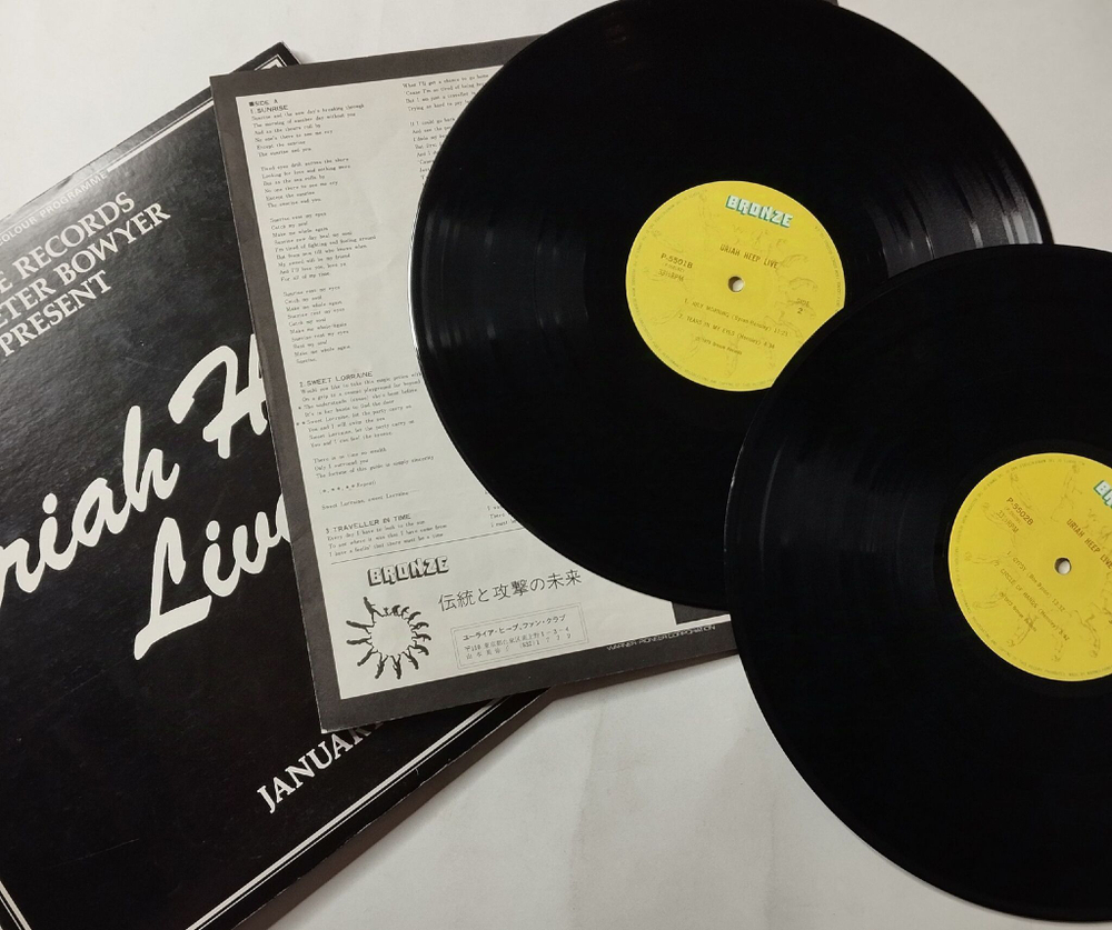 Винтажная виниловая пластинка LP Uriah Heep Live (Japan 1975) (No Obi) Sweet Lorraine