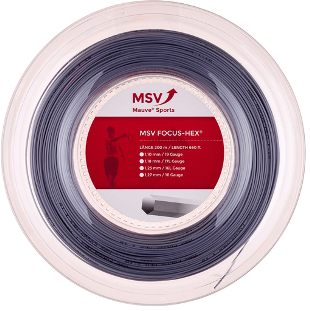 Теннисные струны MSV Focus Hex (200 m) - silver