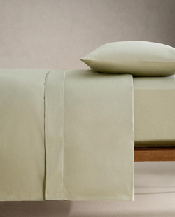 ZARA HOME (300 НИТЕЙ) ПРОСТЫНЯ НА РЕЗИНКЕ ИЗ САТИНА | ВЫСОТА 40 СМ, СВЕТЛО-ЗЕЛЕНЫЙ