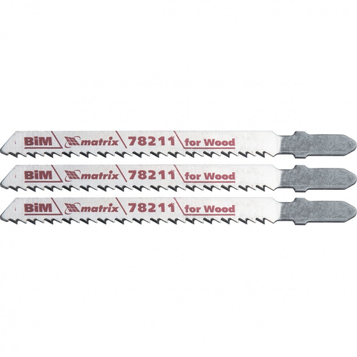 Полотна для электролобзика по дереву, 3 шт, T101BF, 75 x 2.5 мм, Bimetal Matrix Professional