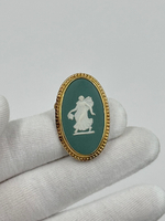 Брошь Wedgwood зелёная