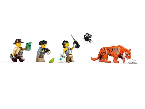 Конструктор LEGO City 60426 Исследователь джунглей на внедорожном грузовике