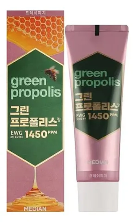 Зубная паста Median Green Propolis Toothpaste Fresh Peach 100 г