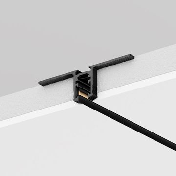 Шинопровод встраиваемый под ГКЛ 9.5мм 1 м 24V TRX184-121B чёрный Levity Maytoni