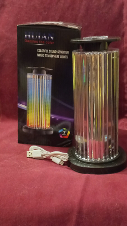 Светильник RGB, настольный ночник, цветомузыка, Bluetooth-динамик