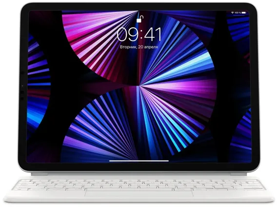 Клавиатура Apple Magic Keyboard для iPad Air 11" (M2, M3, M4 | 2024–2026), Air 10,9" и Pro 11" (2018–2022) (Белый | White)