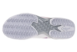 Женские Кроссовки теннисные Mizuno Wave Exceed Tour 7 CC - white/dahlia/lava orange