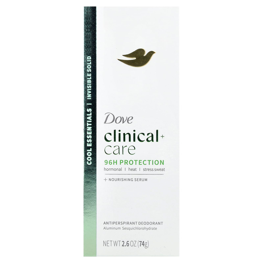 Dove, Clinical + Care, дезодорант-антиперспирант, Cool Essentials, 74 г (2,6 унции)