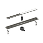 Душевой лоток Drain System 1000 DS230210/18 Черное золото, с двусторонней панелью «Plate» под плитку